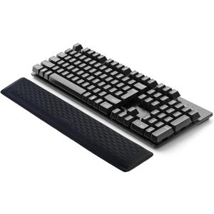 Ergonomic Memory Foam Keyboard Wrist Rest Pad, Extra-Wide Black, Soft Non-Slip Arm Cushion for Computer, Laptop & Desk | Pain Relief & Typing Comfort for Office & Gaming Use