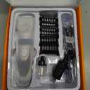 oneisall Dog Clipper Low Noise, Dog Grooming Kit with Rechargeable, Pet Shaver Cordless Electric Quiet Hair Clipper Set for Dogs Cats PetsGold