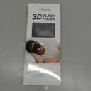 LitBear Sleep Mask for Side Sleeper Women Men, Eye Mask for Sleeping Light Blocking, 3D Contoured Cup Sleeping Mask, Soft Breathable Sleep Eye Mask with Adjustable Elastic Strap for Travel (1 Count (Pack of 1), Black)