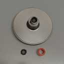 High Pressure Shower Head - Anti-Clogging Silicone Nozzles - 2.5 GPM Removable Restrictor - Easy to Clean Adjustable Replacement - easy to install with Plumbers Tape - 6 inch - Brushed Nickel Finish