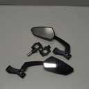 Zycle Bike Mirrors, EBike Mirrors for Handlebars, 360° Adjustable Bicycle Rear view Mirror Diameter Universal Bike Accessories, 1 Pair, Black