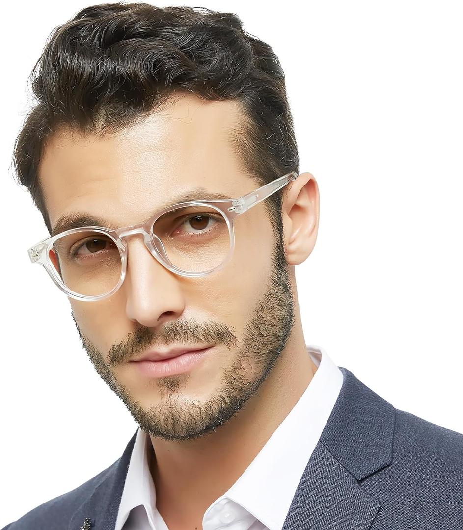 OCCI CHIARI Stylish Round Reading glasses for Men Women Lightweight Comfort Readers +6.0