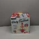 Nostalgia LPF230 3-Tier Lighted Party Fountain, Holds 1.5 Gallons, LED Lighted Base, Includes 8 Reusable Cups