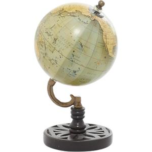 Deco 79 Wood Globe, 5" x 5" x 9", Green