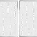 Pizza Screen 11 x 16 Inch 2 Pack Rectangular Aluminum Pizza Pan Restaurant-Grade Flatbread Screen Pizza Crisper Pan,Oven-Safe