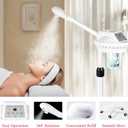 Facial Steamer Professional for Deep Cleansing and Hydration, Face Steamer for Estheticians with Adjustable Height, Spa Ozone Steamer on Wheels, Suitable for Home and Beauty Spa Salon Use