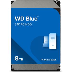Western Digital 8TB WD Blue PC Internal Hard Drive HDD - 5640 RPM, SATA 6 Gb/s, 256 MB Cache, 3.5" - WD80EAAZ