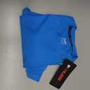 HUGE SPORTS Men's Splice UV Sun Protection UPF 50+ Skins Rash Guard Short Sleeves (Blue Digital,S)