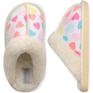 Besroad Kids Slippers Girls Boys Fuzzy House Slippers Warm Memory Foam House Shoes Soft Plush Bedroom Slippers Slides Indoor Outdoor Size 28-29 Hart