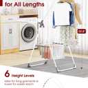 Sakugi Clothes Drying Rack, 55.5" Adjustable Wings, Foldable Design, Large