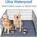 Peepeego 2PCS Non-Slip Pee Pads for Dogs 54" x 54", Washable Dog Pads with Fast Absorbent, Reusable, Waterproof Rug for Training, Whelping, Housebreaking, Incontinence for Dog Playpen