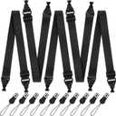 2 x DIVINA VITAE 5Pcs Adjustable Shoulder Strap Replacement Nylon Neck Lanyard Camera Neck Strap for Camera Crossbody Bag Binocular Tablet, Length Adjustable Between 25-59in