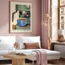 Poster Master You Make My Day Print - Coffee Machine Poster - Caffeine Art - Gift for Men, Women & Coffee Lovers - Decor for Dining Room, Kitchen or Restaurant - 8x10 UNFRAMED Wall Art