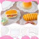 100 Pcs White Lace Paper Doilies, Disposable Round for Buffet Cake Fried Food Party Oval Paper Doilies Tableware Disposable Doilie Kitchen and Table Linens for Food,Cakes Desserts Crafts and Table