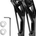 kykykm 10" Motorcycle Handlebar Risers 1" Pullback Riser Clamps Fit For Harley Davidson M8 Softail Street Bob Low Rider FXBB FXLRS FXLRST Models Chrome 2018-Up Gloss Black