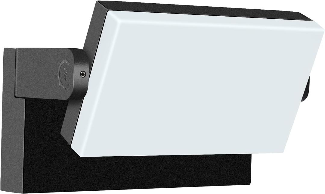 rosykite 3CCT LED Outdoor Wall Lights, 4800LM, 360 Adjustable, 3 Color Modes, IP66 Waterproof, Security Wall Pack Flood Lights for Garage, Porch, Patio, Black