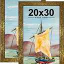 KTKDE 20x30 Picture Frame Set of 2, Ornate Vintage Poster Frames- 20 x 30 Antique Photo Frame for Rustic Gold frame Wall Decor Display Retro Home Decor Best Gift