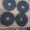 Fitvids 1 Inch Standard Barbell Weight Plates, 2.5 LB to 45 LB Plates for Home Gym Strength Training, Deep Grip Edge