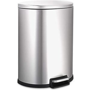 NINESTARS AMZ-SOT-50-3 Step-on Trashcan, 13.2 Gal, Stainless Steel (13.2 Gallons)