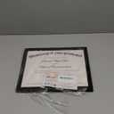 upsimples Certificate Frame with Clear Plexiglass, 8.5 by 11 Picture Diploma Document Degree Frames for Wall and Tabletop, Black, 1 Pack