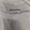 netdraw Women's Lightweight Bamboo Viscose T-Shirt Buttery Soft Curved Hem Long Sleeve Sleep Lounge Pajama Tops (White, S)