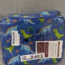 Bagseri Kids Lunch Bag Boys - Thermal Insulated Lunch Box Tote with Water Bottle Holder, Reusable Leak-Proof Kids Lunch Box for Daycare & School, Blue Cute Dinosaur