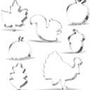 2 x Large Fall Thanksgiving Cookie Cutter Set - 7 Piece - Stainless Steel