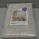 MIULEE 90 Inches Linen Textured Curtains for Bedroom 100% Blackout Thermal Insulated Natural Grommet Room Darkening Curtains & Drapes Luxury Decor for Living Room Nursery 52 x 90 Inch (2 Panels)