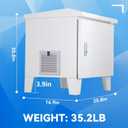 Pond Aerator Weatherproof Outdoor Cabinet,20.816.920.8 with Cooling Fan,pre-wired outlet