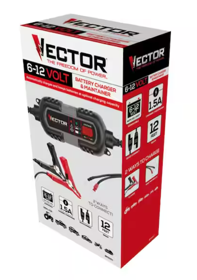 Vector 6-12 Volt Battery Charger & Maintainer