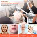 TASALON Professional Facial Steamer with 5X Magnifying Lamp, 2-in-1 Esthetician Steamer on Wheels with Ozone and Hot Mist, Ionic Facial Steamer for Facial Deep Cleaning and Moisturize