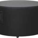 Outdoor Fire Pit Cover, All-Weather Resistance Round 32 Inch Fire Pit Cove for 28-32 inch Patio Fire Pit Table with Grill & Lid, Waterproof Tear & Fade Resistant with Drawstring, Air Vent