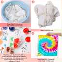 Abbylike 150 Pcs Tie Dye Cotton Drawstring Bag Bulk Sublimation Blank Backpack Canvas Drawstring Tote Bag Items to Tie Dye(X-Large)