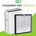 A3 Replacement Filter, Fit for VEWIOR A3 Air Purifier, 3-in-1 H13 True HEPA, 2 Pack