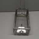 Humane Rat Trap - Catch & Release Chipmunks,Squirrels,Rats & Mice Live Mouse Trap for Indoor & Outdoor Use No-Kill Rodent Trap for Home, Yard, Garage Reusable Metal Cage 10.5"x5.5"x4.5"(1Pack)