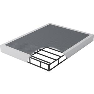 King Box Spring 9 Inch - Heavy Duty Box Spring Mattress Foundation Metal Bed Base with Fabric Cover, Noise Free Easy Assembly Non Slip/Non-Slip/Easy Assembly