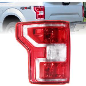 Boine F150 Tail Light Compatible With 2018 2019 2020 Ford F150 F-150 Left Driver Side Rear Light Brake Lamp - Bulb and Harness Included Replace JL3Z13405H