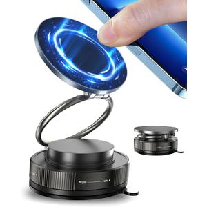 Magnetic Phone Holder for MagSafe, 360 Adjustable Car Phone Mount with 96+LBS Strongest Suction & 2800gf Strongest Magnetic for Dashboard/Gym/Mirror, Compatible with iPhone & Android