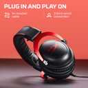 HyperX Cloud II Gaming Headset - 7.1 Surround Sound - Memory Foam Ear Pads - Durable Aluminum Frame - Multi Platform Headset - Works with PC, PS4, PS4 PRO, Xbox One, Xbox One S - Red (KHX-HSCP-RD)