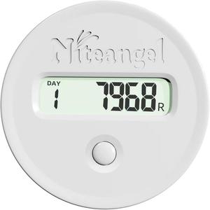 Niteangel Accurately Hamster Wheel Pedometer - Small Animal Step Counter for Super-Silent Acrylic & Wooden Wheels