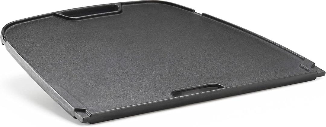Napoleon Cast Iron Reversible Griddle - Fits All TravelQ 285 Series Portable Grills, Non-Stick, Carry Handle (14.5" x 10.5" x 1.2")