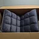 FLOGUOR Indoor 5-Position Adjustable Floor Chair with Back Support Folding Padded Gaming Sofa Chair, Lounge Chair for Adults Video Gaming, Perfect for Meditation, Reading QL050-GR