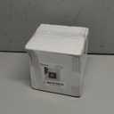 bUCLA 100PCS Black Square Plastic Plates with Gold Rim - 6 inch Disposable Dessert/Appetizer/Small Cake Plates for Party, Graduation & New Year