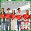 24 Sets Sport Valentines Gifts Bulk Basketball Soccer Baseball Volleyball Football Valentines Exchange Cards and Keychains (Mixed Ball)