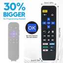 Big Button TV Remote Control Replacement for All Roku TV only Simple and Easy to Use