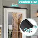 Raytano 4.3" Extra Wide Heavy-Duty Aluminum Door Rain Drip Guard,40" L Rain Deflector for Doors Windows Weather Shield for Home, Commercial Use (Size 40 Length, 4.3 Wide, 0.8Height,Black)