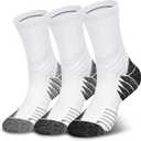 Hylaea Unisex Crew Socks for Running Athletic, Compression & No Blisters