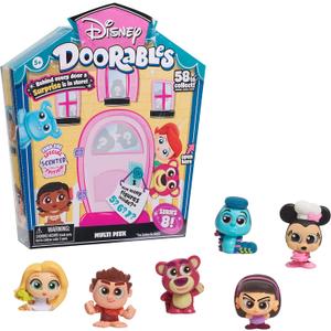 Disney Doorables Multi Peek, Easter Basket Stuffers, Series 8 Featuring Collectible Scented Figures, Styles May Vary, Officially Licensed Kids Toys for Ages 5 Up, Gifts and Presents by Just Play