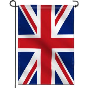Anley Double Sided Premium Garden Flag, Union Jack British UK Decorative Garden Flags for Home Decor - Weather Resistant & Double Stitched Yard Flags - 18 x 12.5 Inch