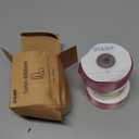 QIANF Dusty Rose Double Face Satin Ribbon 1 Inch x 45 Yards Champagne Pink/Rose Gold/Mauve Fabric Ribbon for Gift Wrapping, Flower Bouquets, Bows Making, Wedding Decor (3 Rolls *15Yd)